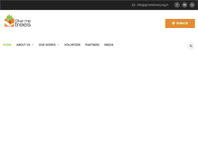 Tablet Screenshot of givemetrees.org